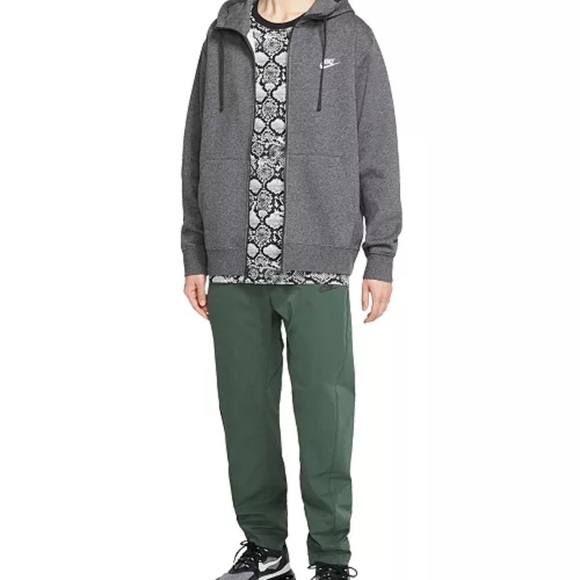 Nike Mens Charcoal Zip Up Sweater - Picture 4 of 12